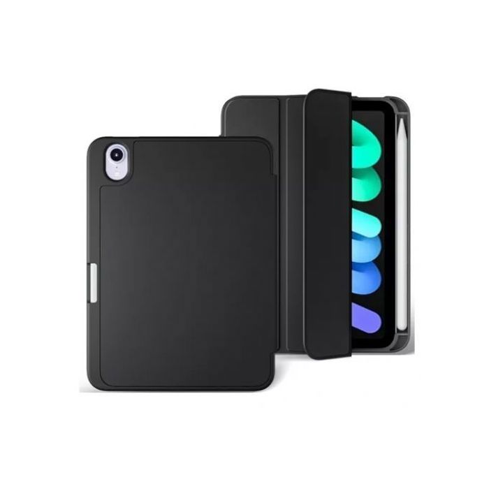 Coque pour Apple iPad Mini 6 Tpu Smart Cse avec Porte-Stylo (noir)