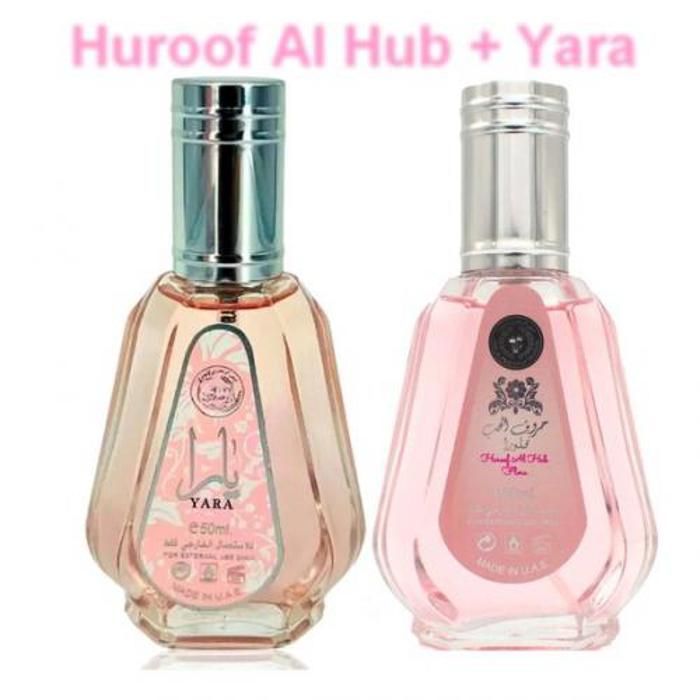 Pack de 2 Parfums pour femmes AMEERAT AL ARAB YARA 50 ml
