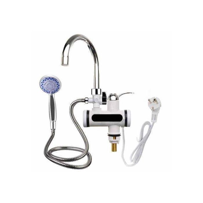 Chauffe Eau Electrique Instantané avec Affichage à LED Robinet Électrique LCD
