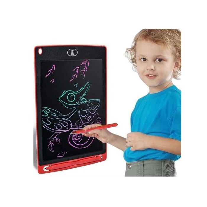 Tablette Dessin Graphique LCD tactile Rouge, Tableau à dessiner écriture, Dessinage Manuelle, 8.5 pouces