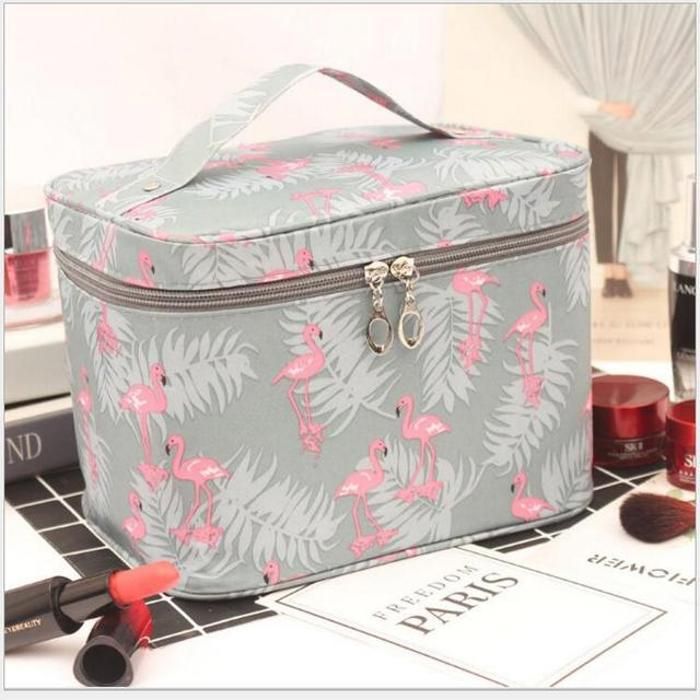 Trousse de maquillage étanche Modernist Carré-Gris Flamingo