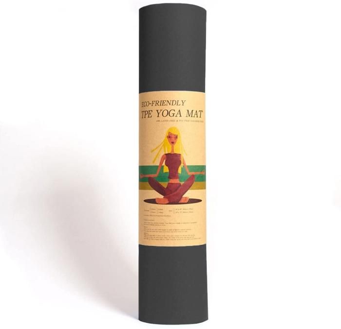 Tapis de Yoga EVA Noir 1cmLe tapis de yoga offre confort, stabilité et respect de l'environnement