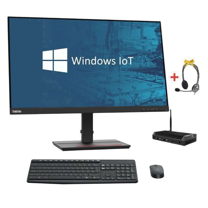PC Bureau Lenovo ThinkCentre M90n-1 Nano – Écran 24″ Full-HD