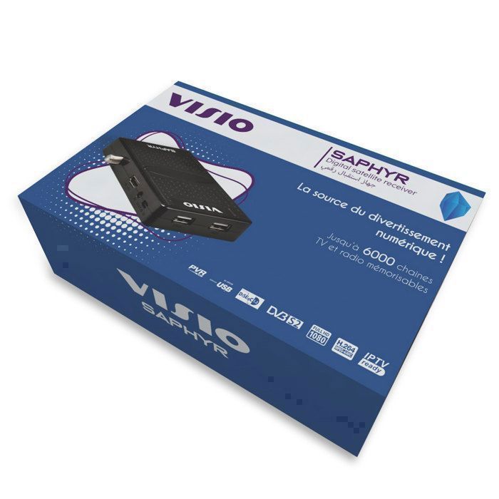 Récepteur numérique Visio SAPHYR YouTube + Clé Wifi