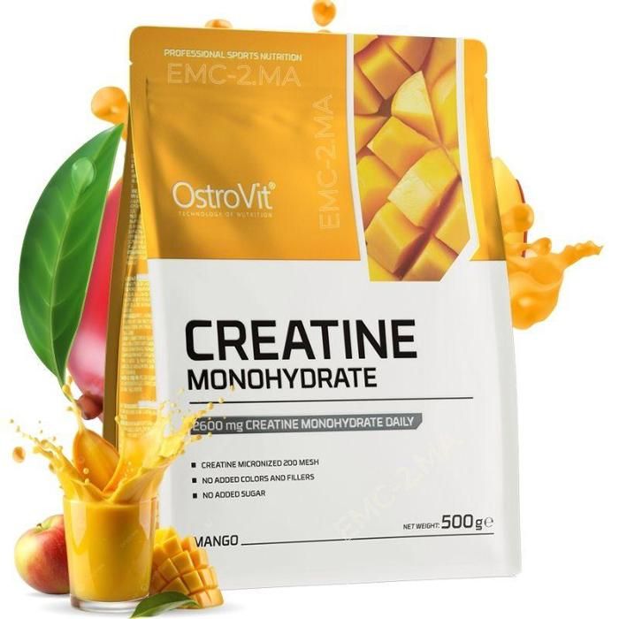 Creatine Monohydrate Micronized 500 g Mango - Force & Masse Musculaire