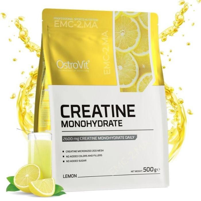 Creatine Monohydrate Micronized 500 g Lemon - Force & Masse Musculaire