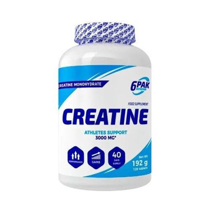 6Pak Créatine Monohydrate  3000 mg - 120 Tabs