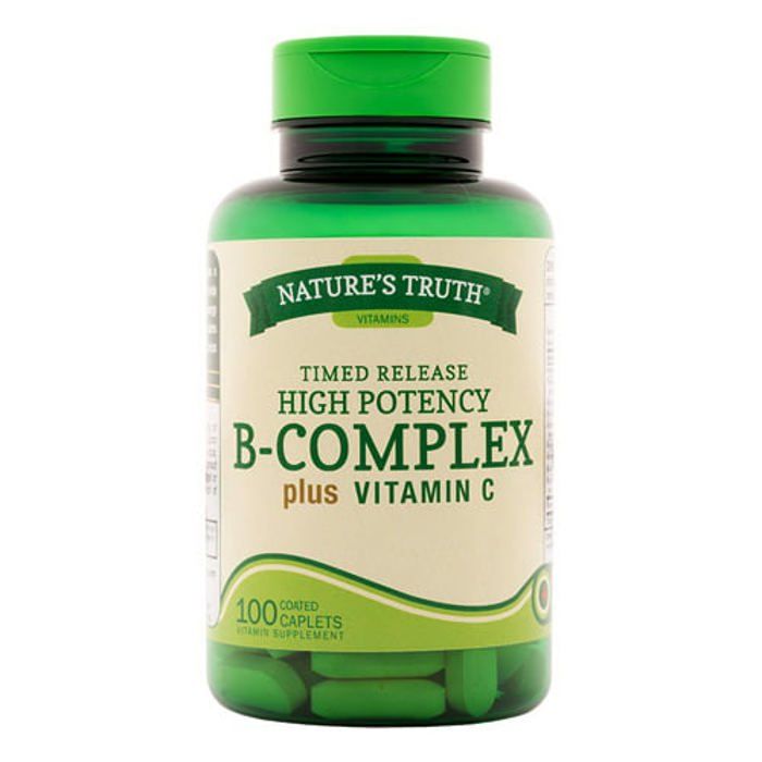 Vitamine B Complexe complet à haute efficacité avec vitamine C, 100 comprimés