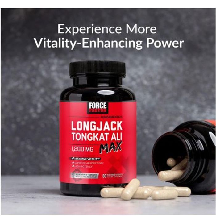 LongJack TongkatAli Max, Fundamentals, 1200 mg, 60 capsules végétales
