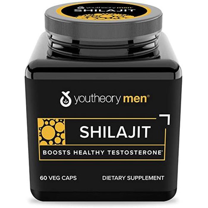 Shilajit pour hommes, [Favorise un taux sain de testostérone] 2 Mois 60 capsules