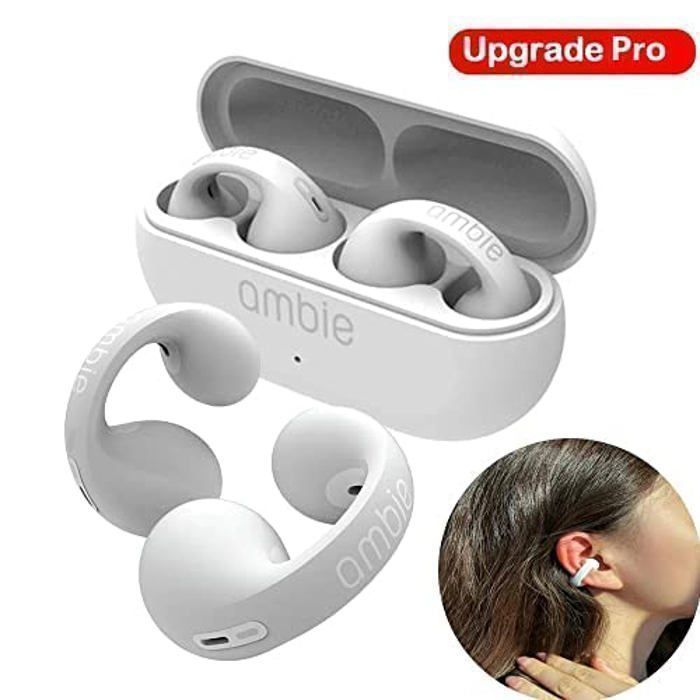 Ambie-Boucles d'oreilles sans fil Bluetooth Pro Sound, crochet d'oreille TWS, écouteurs de sport, écouteurs, boucle d'oreille