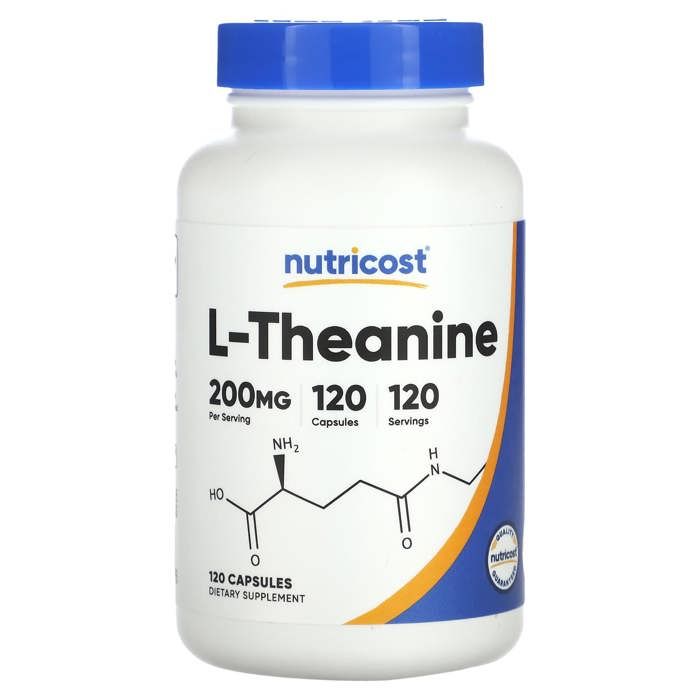 L-théanine, 200 mg, 120 capsules