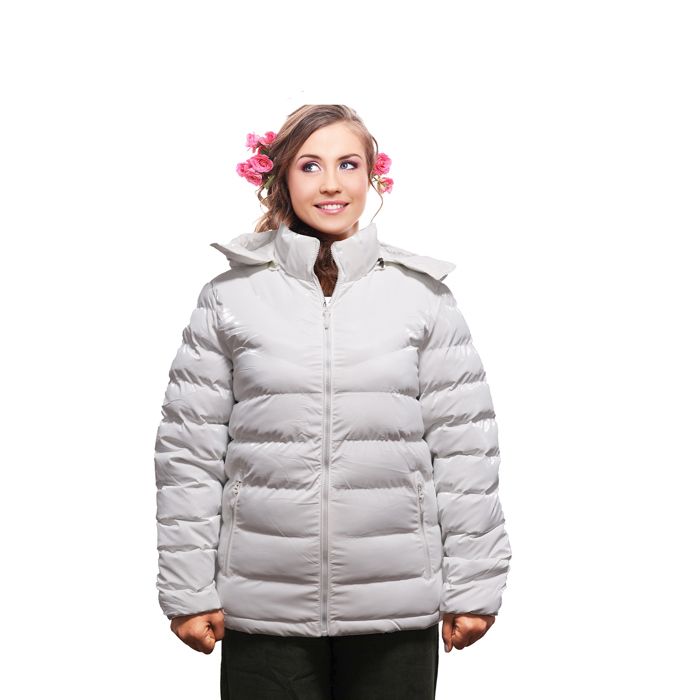 Doudoune - Smartedge - Blanche - Capuche amovible - Imperméable - 100% Polyester - Marjane Mall - Image 2