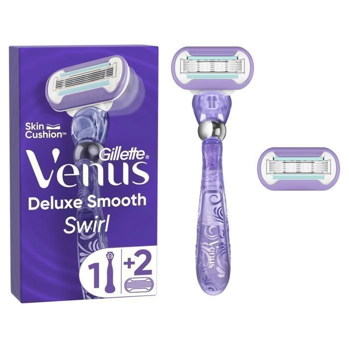 Rasoir - Venus - Deluxe Smooth Swirl - 5 lames - Technologie FlexiBall - Ruban hydratant