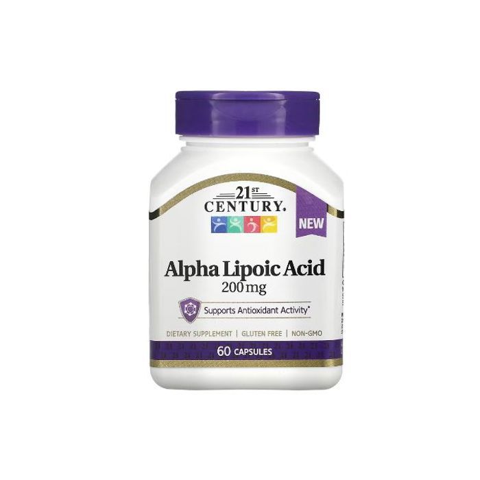 Alpha-lipoïque Acide, 200 mg, [ Renforce l'activité antioxydante ] 60 capsule
