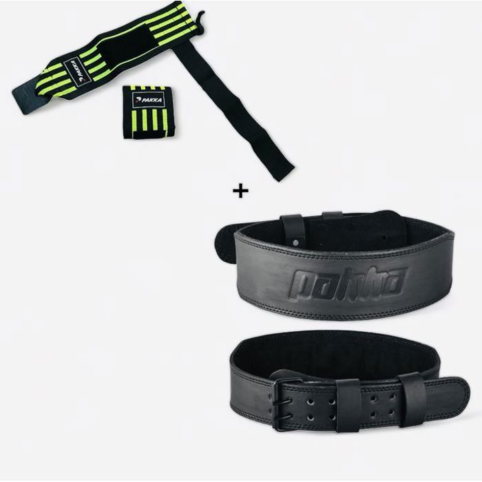 pack de straps+ceinture lombaire de musculation MEDIUM