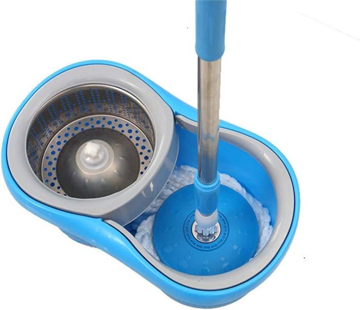 Vadrouille rotative à essorage avec le seau-2 recharges