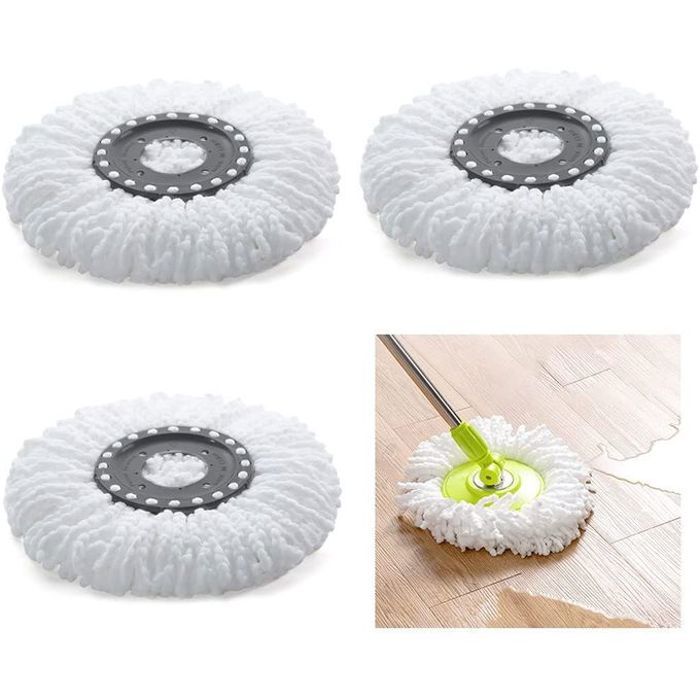 Recharge vadrouille microfibre - 2 pièces - Couleur Aléatoire