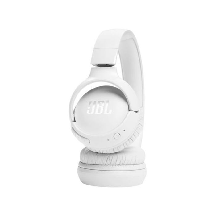 JBL Tune 520 BT - Casque supra-auriculaire sans fil - Son JBL Pure Bass - Bluetooth 5.0 - Jusqu'à 40h d'autonomie - BLANC