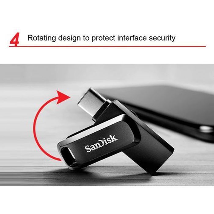 Clé USB Type-C SanDisk Ultra Dual Drive Go - 64 Go