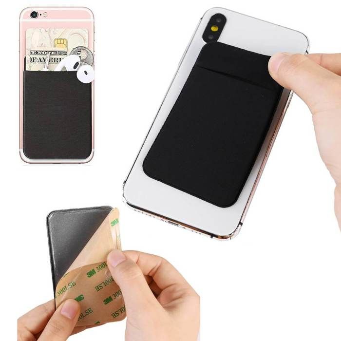 arrière porte-carte adhésif de telephone portefeuille pochette