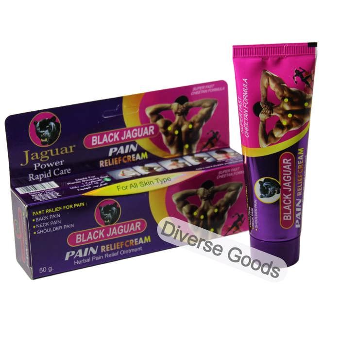 Crème anti-douleur  MASSAGE Jaguar Power, 50 g ( femme )