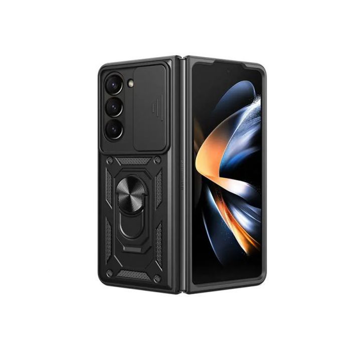 coque pour Samsung Galaxy Z Fold5 blindée pare-chocs de qualité,support de montage magnétique