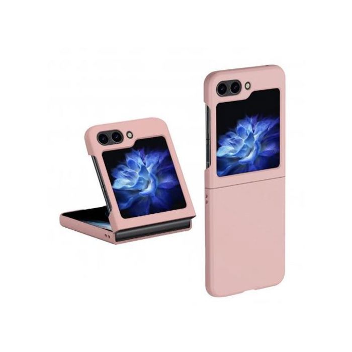 Coque pour Samsung Galaxy Z Flip5 5G Doux au toucher, Antidérapante,Résistante aux chocs (Rose)