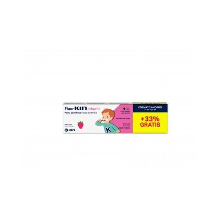 Dentifrice - KIN - FLUORKIN - 75ml - Enfant - Prévention des caries