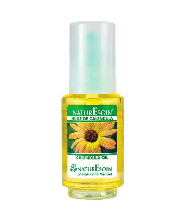 NATURESOIN Huile de Calendula 50ml - Apaisante, Réparatrice et Protectrice pour Peaux Sensibles