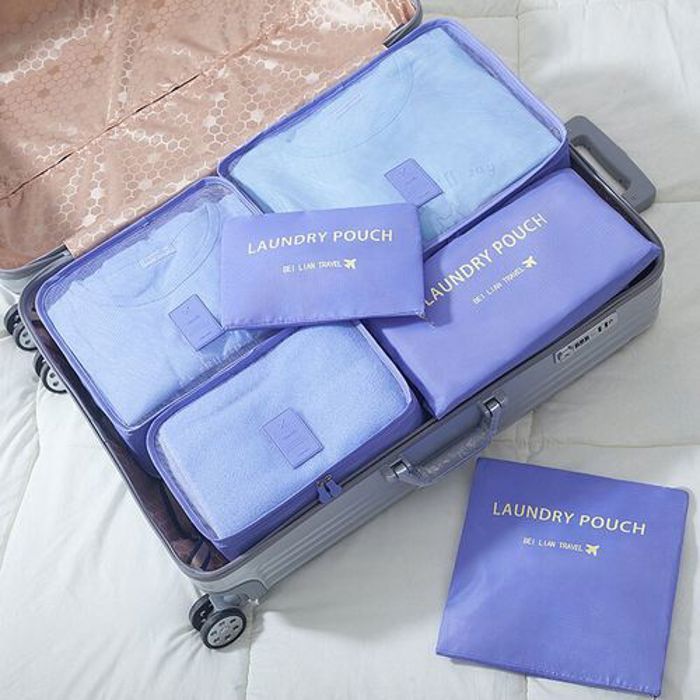 6Pcs Sac rangement de vêtements Voyage pour les valises