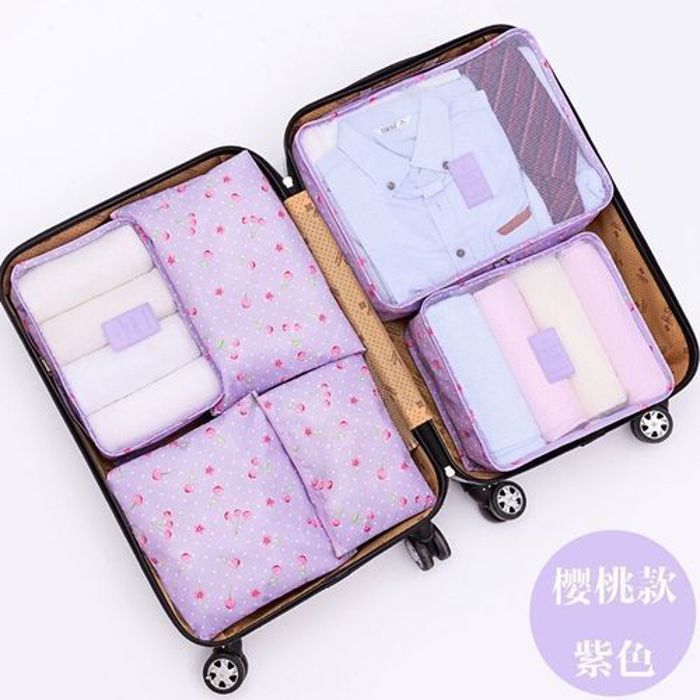 6Pcs Sac rangement de vêtements Voyage pour les valises
