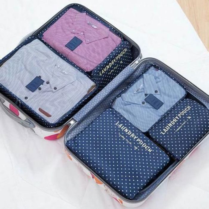 6Pcs Sac rangement de vêtements Voyage pour les valises
