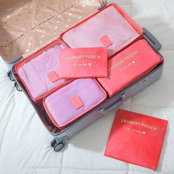6Pcs Sac rangement de vêtements Voyage pour les valises