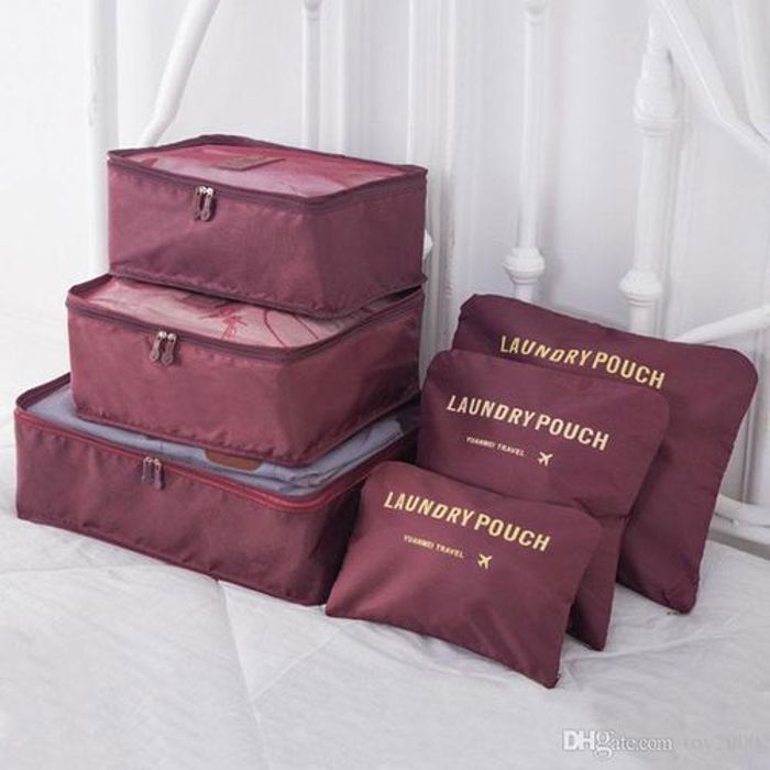 6Pcs Sac rangement de vêtements Voyage pour les valises