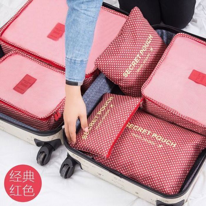 6Pcs Sac rangement de vêtements Voyage pour les valises