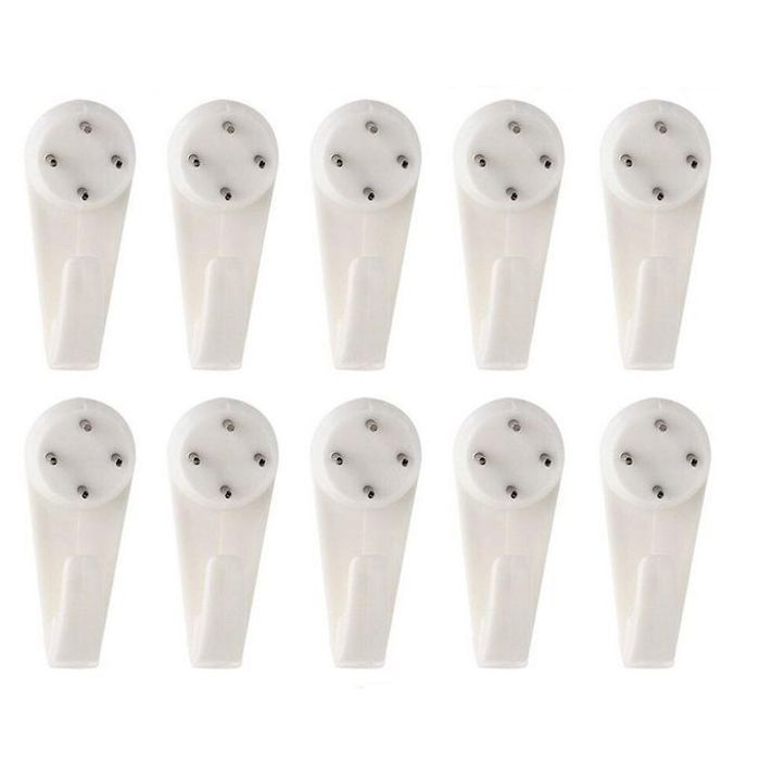 Lot de 10 crochets pour tableaux - Spécial Béton-3cm