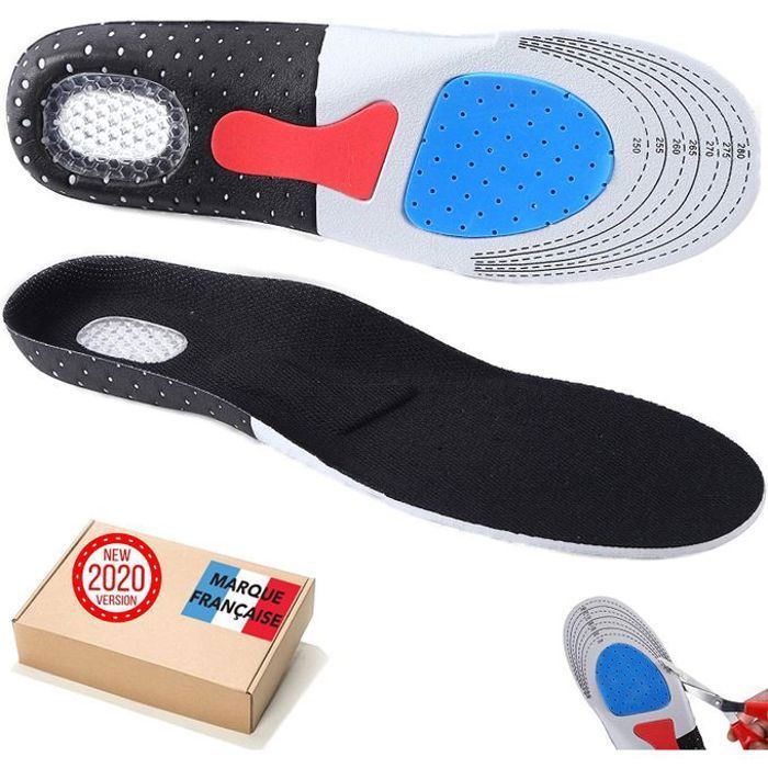 Semelles Orthopédiques Universelles 40-46 EU avec Amorti Talon – Couleur Aléatoire