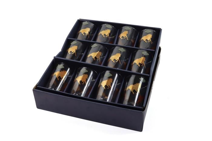 12 VERRES A THE DESIGN CHEVAL BOHEMIA