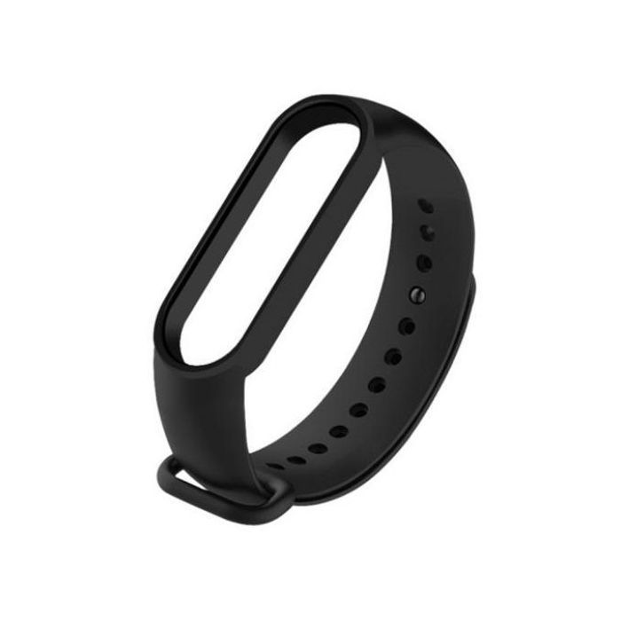 Bracelet Pour Xiaomi Mi Band 5/6 silicone (noir)