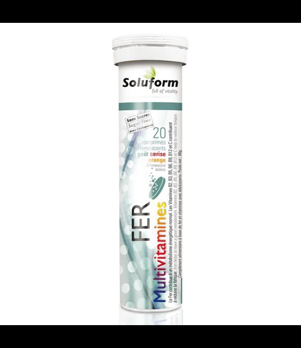 SOLUFORM FER MULTI VITAMINES 20 COMPRIMES