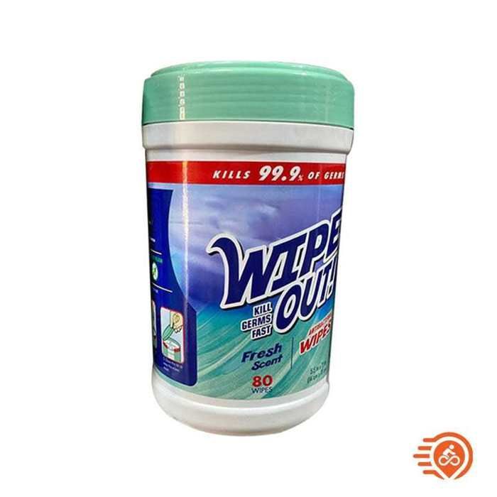 Lingette Wipe Out 80 Pcs  Antibacteriales Fresh Scent