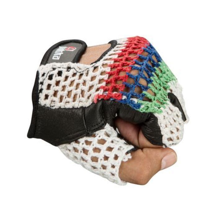 Gants Musculation en laine peigné et cuir synthétique