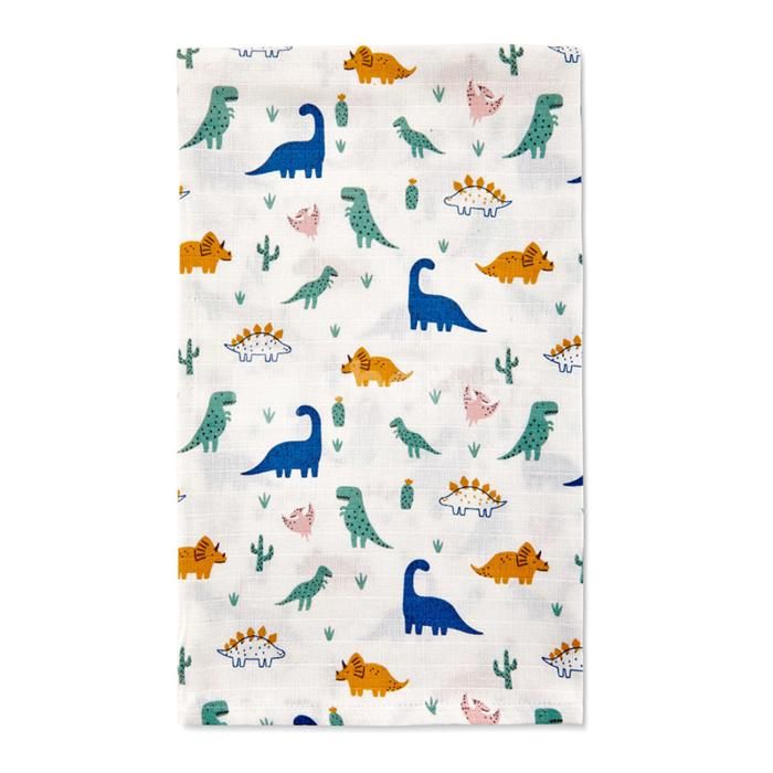 Babyjem 376-Lange en Mousseline Dinosaures 90cmx110 cm