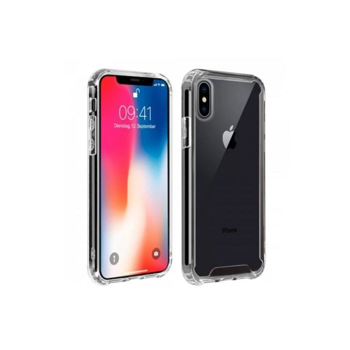Coque premium avec coins renforcés pour Apple iPhone Xs Max transparente