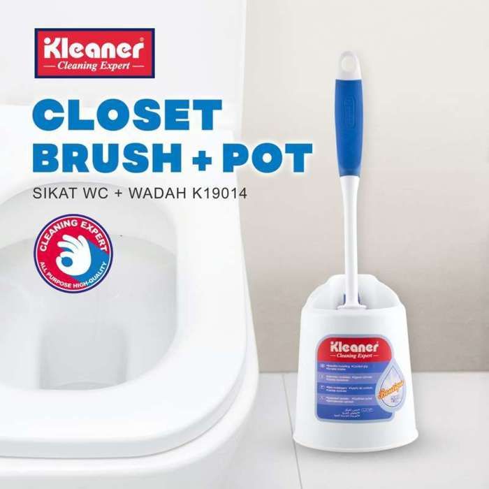 kleaner Brosse WC avec support blanc