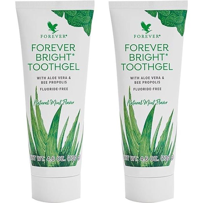 Gel dentaire - FOREVER LIVING PRODUCTS - 2 FOREVER BRIGHT - Sans fluor - Hypoallergénique - 125 ml