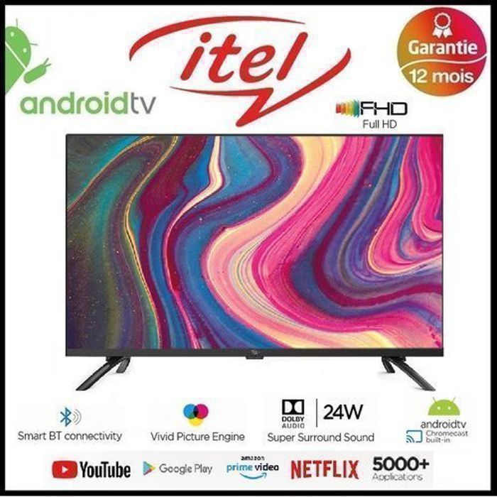 Itel Smart TV 43" Android™ , FHD - Bluetooth - TNT - HDR PQ Technology