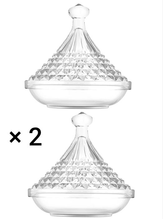 Tajine , style marocain, 2 Tajines en verre .