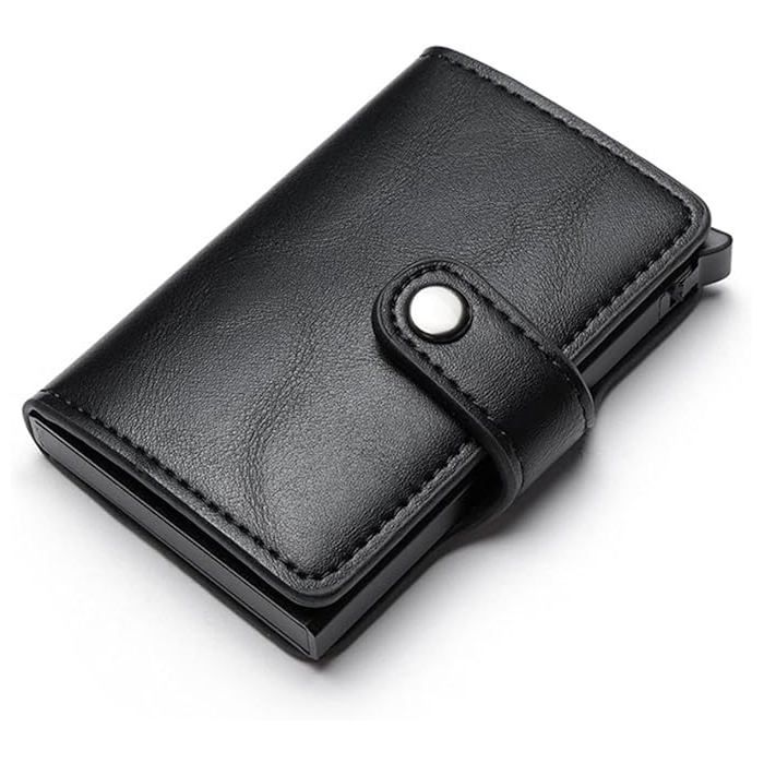 Portefeuille Homme en Cuir – Durable avec Fermeture Éclair en Métal – Élégant et Pratique (COULEUR ALÉATOIRE)